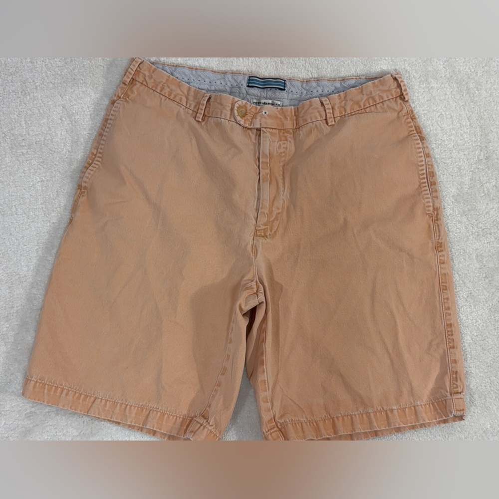 Peter Millar Casual Mens Peach Shorts 9in Sz 35